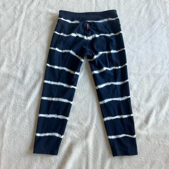 Hard Tail Rare Capris Cropped Leggings Tie Die Stripes Stretchy Size M - Picture 9 of 10
